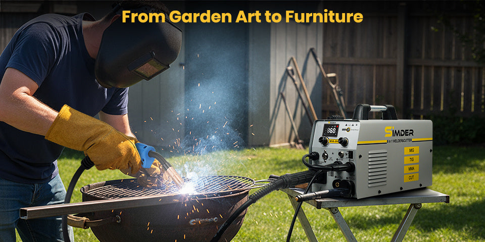 Plasma Cutter Welder MIG Welder Combo 6in1 with 65Pcs PT31 Plasma Cutting Torch Consumable, Gas MIG/Flux Core MIG/Spool Gun/Lift TIG/Stick/Plasma Cutting 110v/220v Aluminum MIG Welder Machine with Complete Welding Accessories