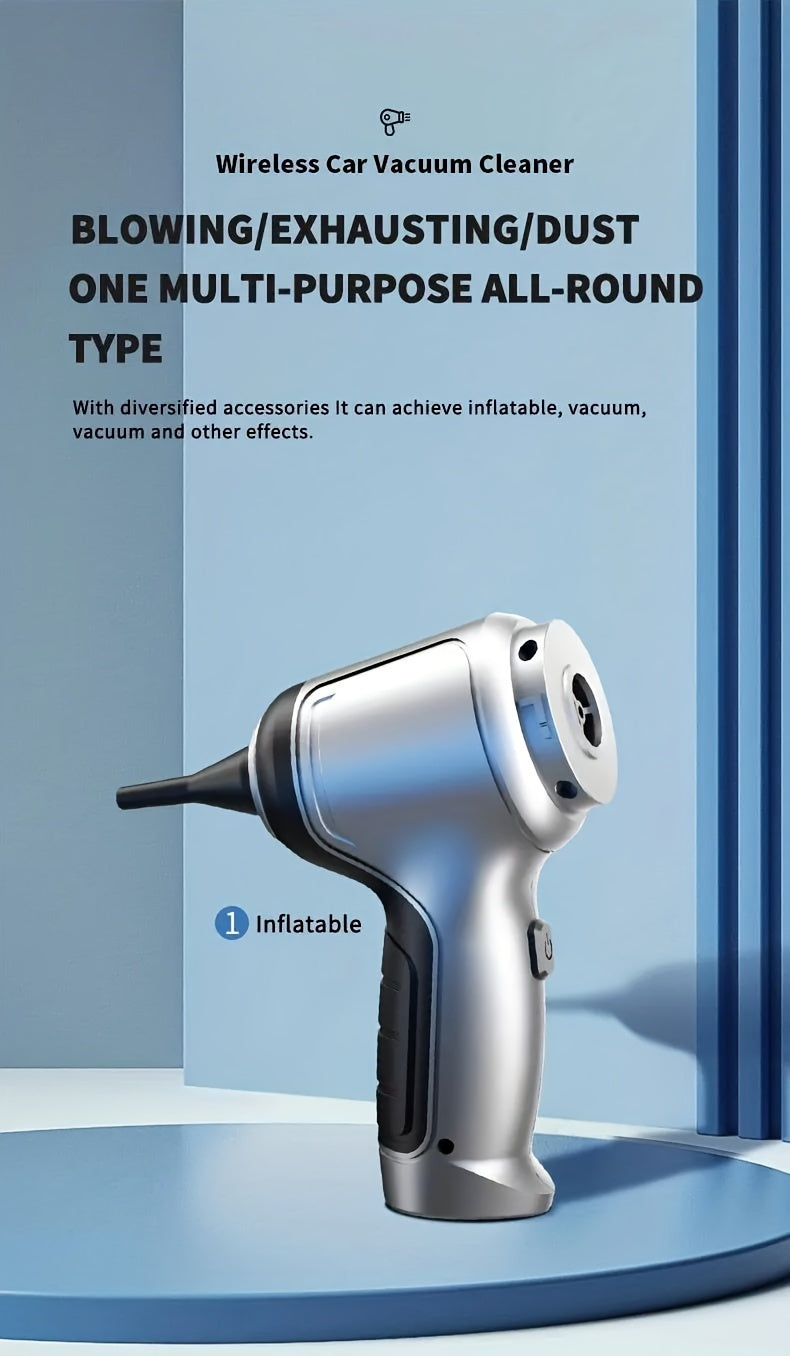 12000PA Strong Suction Car Vacuum Cleaner, Wireless Handheld Cleaning Machine, Small Car Accessories, Household Car Appliances