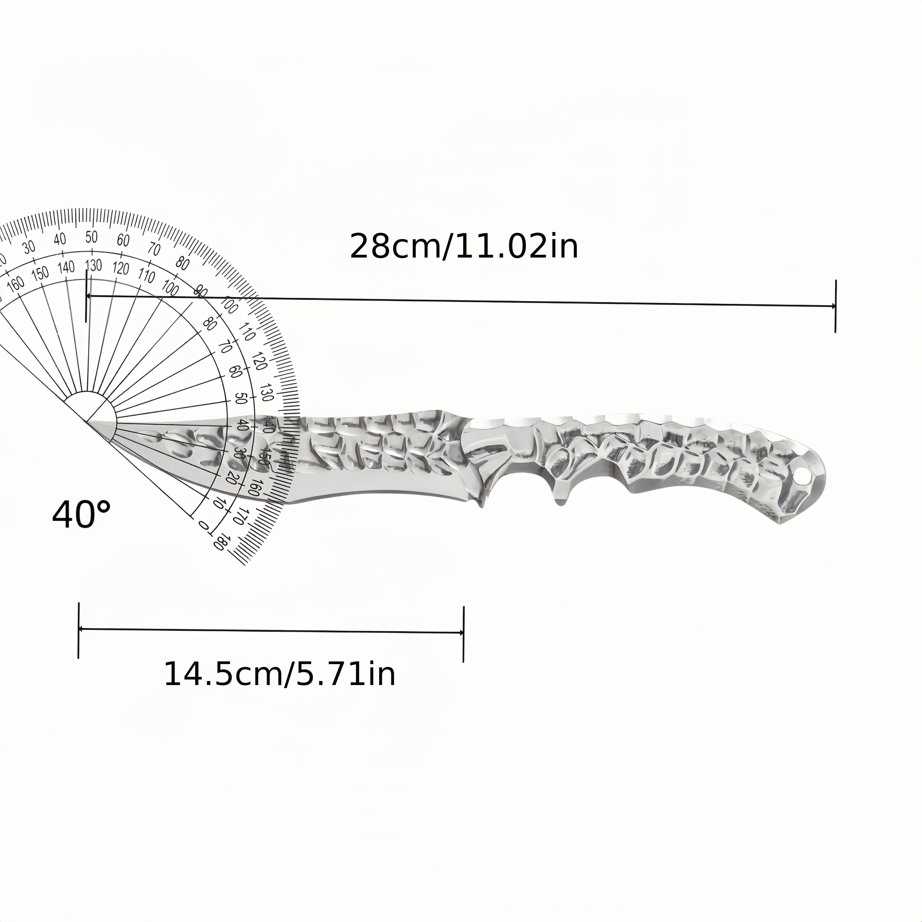 High Hardness Sharp Full Tang CNC Fixed Blade "Ice Goddess" Exquisite Sharp Quick Knife, Outdoor Portable Pocket Knife, Compact Cutting Tool, Camping, BBQ, Fruit Knife, Home Use, Hunting, Fishing, Men'S Gift, Collectible And