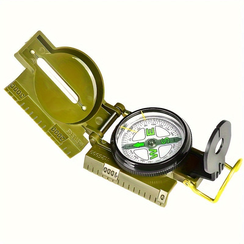 1pc Outdoor Survival Compass - Multifunctional Waterproof Portable Compass For Hiking, Camping, Travel - For Adventurers & Outdoor Enthusiasts - Perfect Gift for Explorers & Hikers