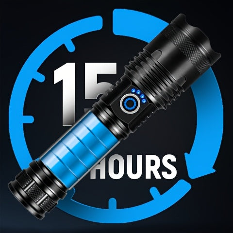 LYLTING 800-1200 High Lumens, Rechargeable Super Bright Flashlights with 5 Modes, Durable Aluminium Alloy Camping Gear And Equipment, Survival Tools, Hunting Torch for Man, Flashlight for Home Camping Hiking Emergency(2pcs/1p