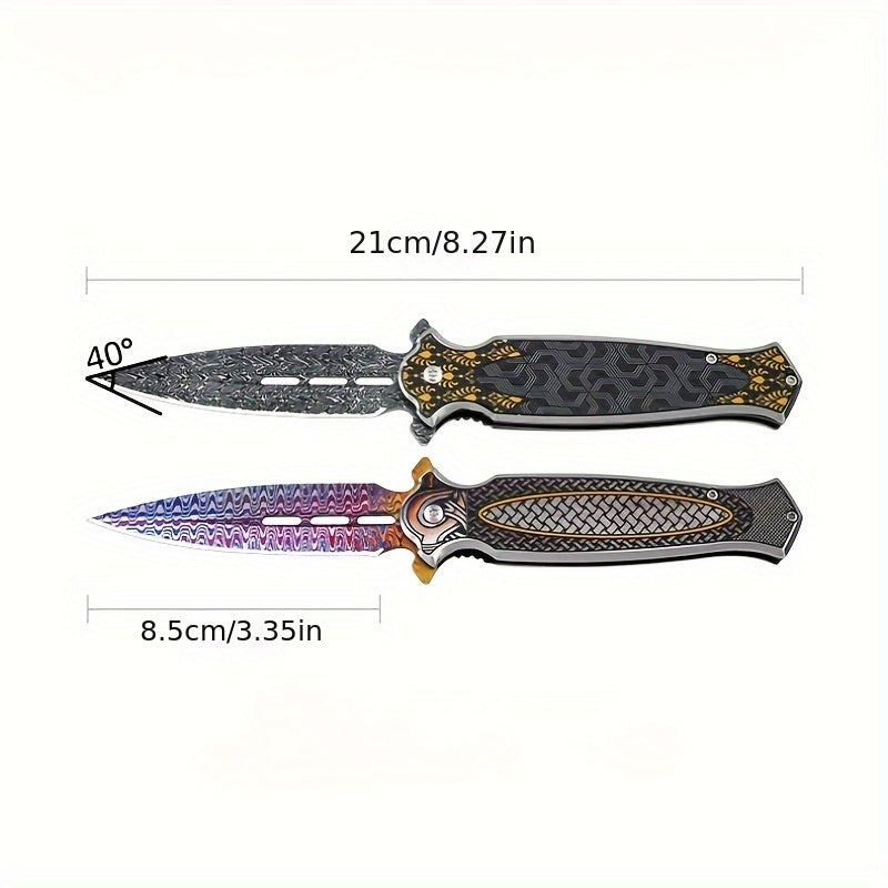 Noble high hardness carry a color fan pocket knife collection folding knife ultra-sharp portable knife one multi-functional household fruit knife