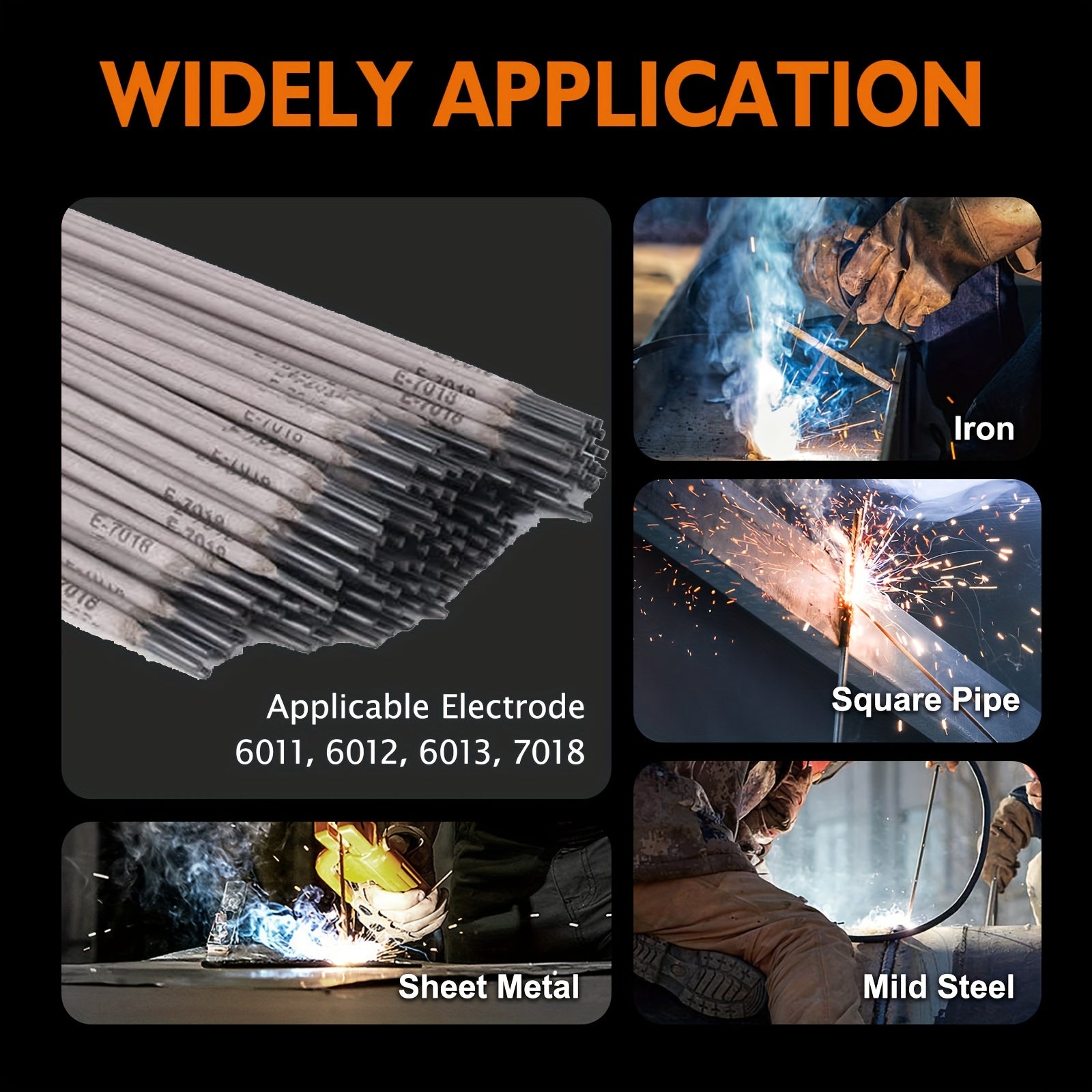 FEMEROL 130A Stick Welder, Mini And Portable MMA Welder Hot Start 110V ARC Welding Machine Digital Display IGBT Inverter Welder