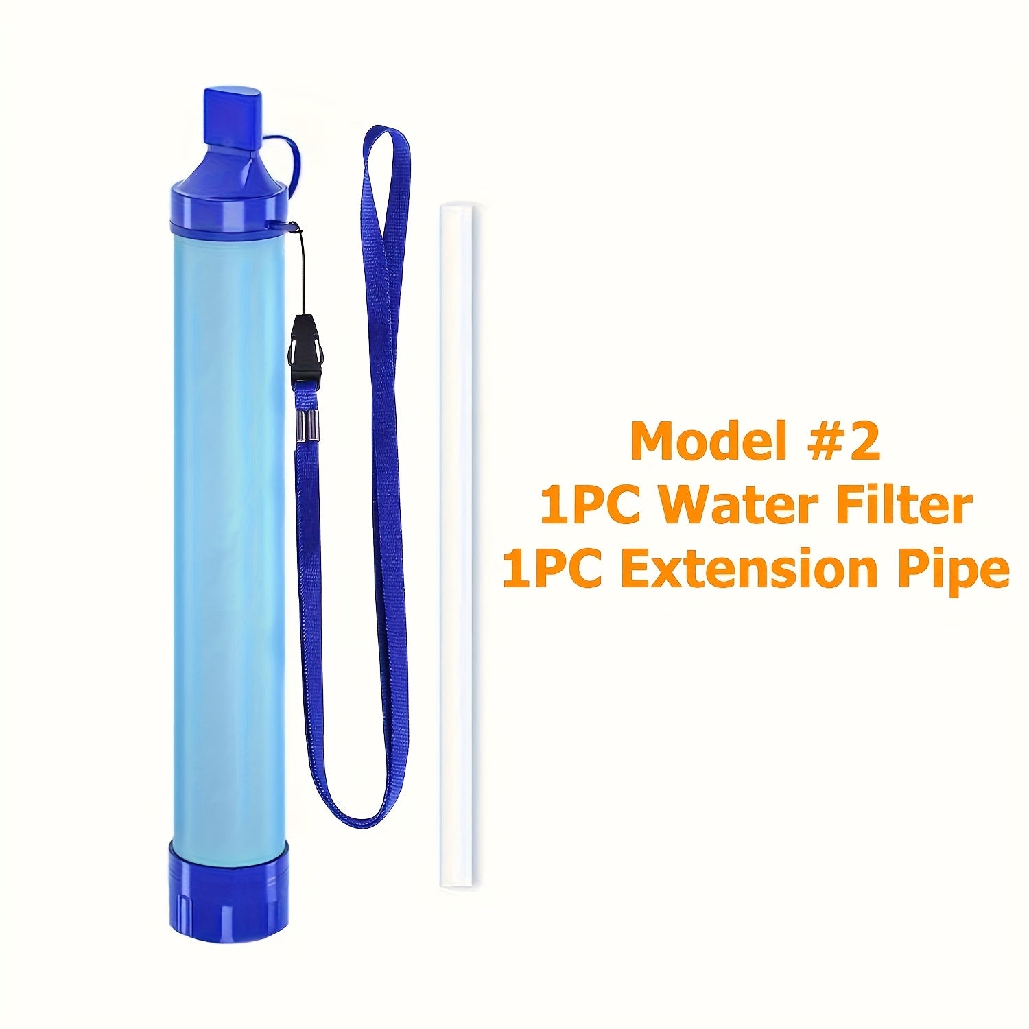 1pc Outdoor Water Filter Straw, 0.01 Micron 4-Stage Filtration, Portable Survival Purifier for Travel, Wilderness, Emergency - ABS Material, Ideal for Ramadan, Thanksgiving, Christmas, Halloween, New Year Festivities