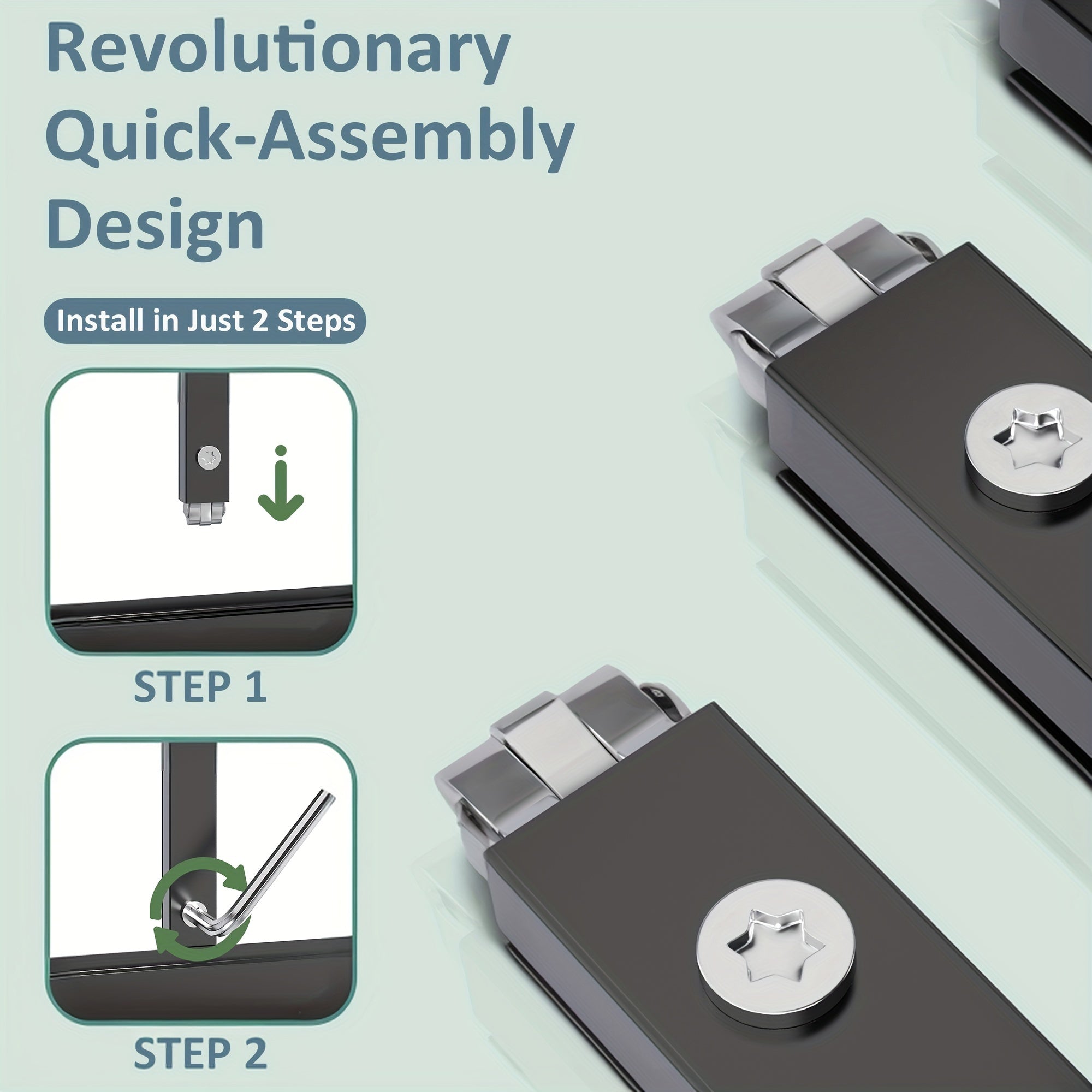 AirWire Heavy-Duty Walk-In Greenhouse with UV-Resistant Polycarbonate Panels & Large Black Aluminum Frame - Easy Assembly, Lockable Door & Roof Vent System, All-Weather Outdoor Garden Greenhouse for Backyard, Balcony, Urban F
