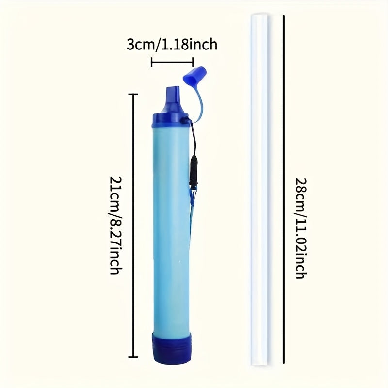 Outdoor Water Filter Personal Water Filtration Straw Emergency Survival Gear Water Purifier For Camping Hiking Climbing Backpacking