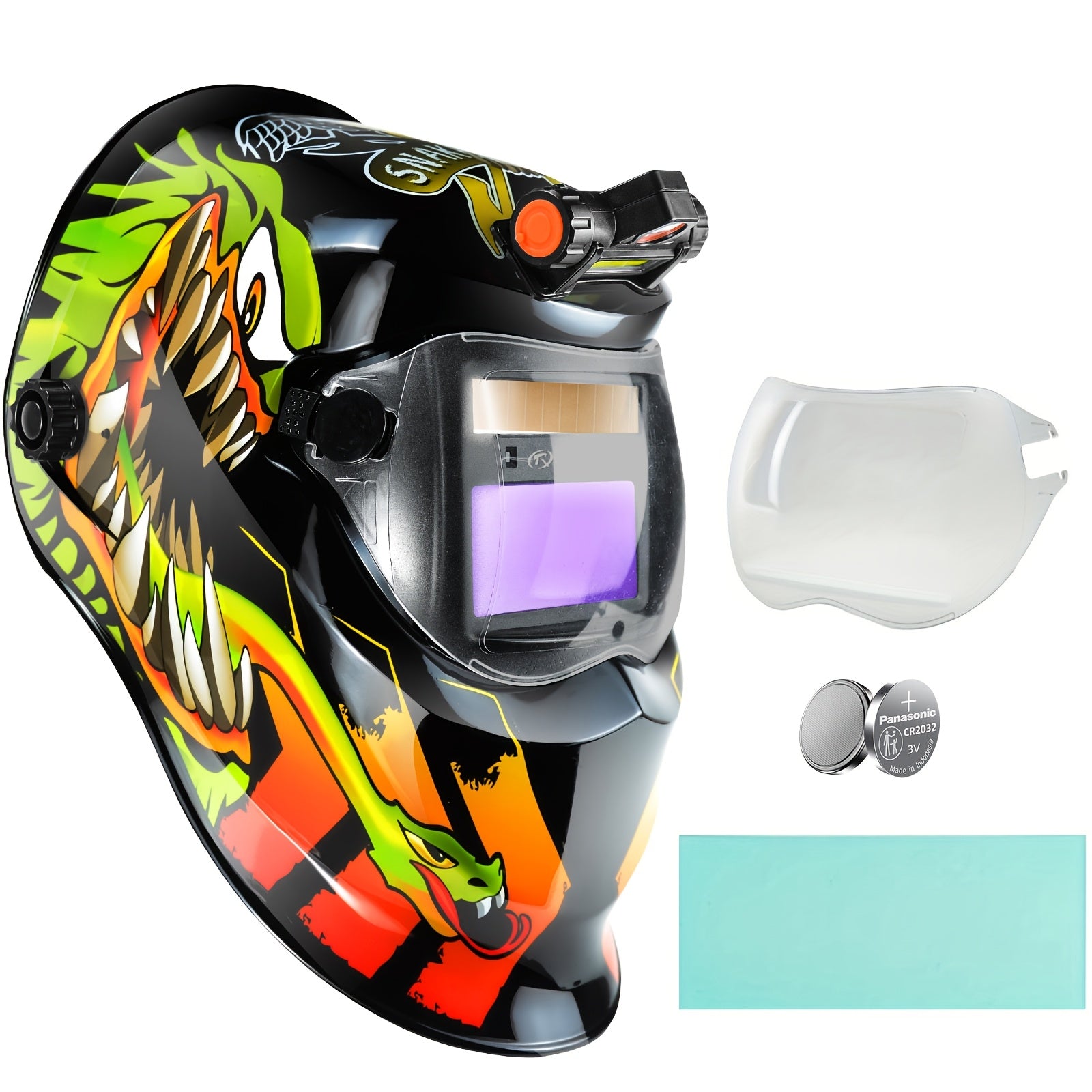 Welding Helmet Auto Darkening Welding Hood With Light True Color 1/1/1/2 Top Optical Clarity Wide Shade 9-13 Welder Helmet Welding Mask With Grinding