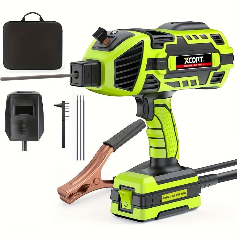 [Portable ARC Welder Gun] 110V Portable ARC Welder Gun - Handheld Welding Machine, IGBT Inverter for 3/32"-1/8" Wire Rod - Electric Welder Machine Kit