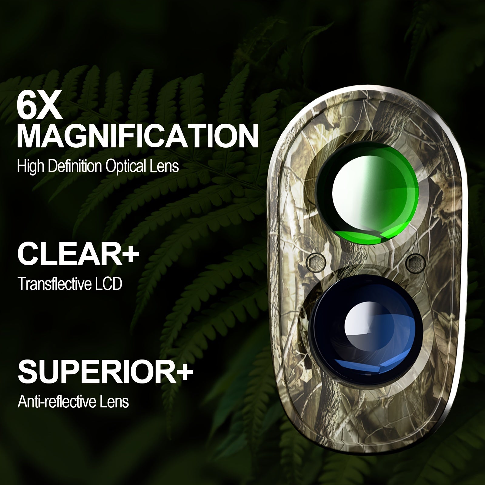 JIEHOME Golf & Hunting Laser Rangefinder with Slope - 765 Yd High-Precision Laser Distance Meter, Flag Lock Vibration, 6X Magnification, Slope/Angle/Speed/Distance Mode, Rechargeable, Lightweight for Golf Course & Outdoor Hun