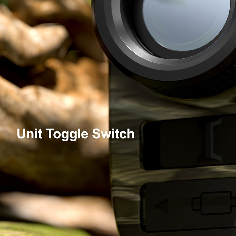 JIEHOME Golf & Hunting Laser Rangefinder with Slope - 765 Yd High-Precision Laser Distance Meter, Flag Lock Vibration, 6X Magnification, Slope/Angle/Speed/Distance Mode, Rechargeable, Lightweight for Golf Course & Outdoor Hun