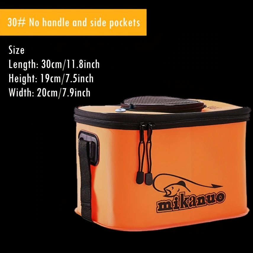 Large Volume No Pump Portable EVA Fishing Bag, Collapsible Live Fish Box, Multi-Functional Folding Camping Water Container Pan Basin, Fishing Tackle Storage