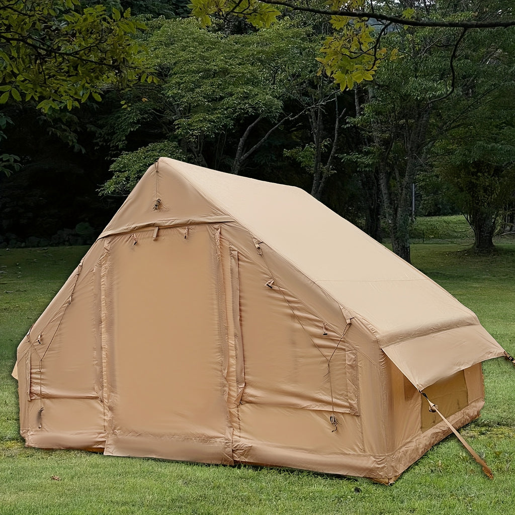 Inflatable camping tent large family camping tents instant glamping tent 4 season windproof outdoor blow up tent fishing party