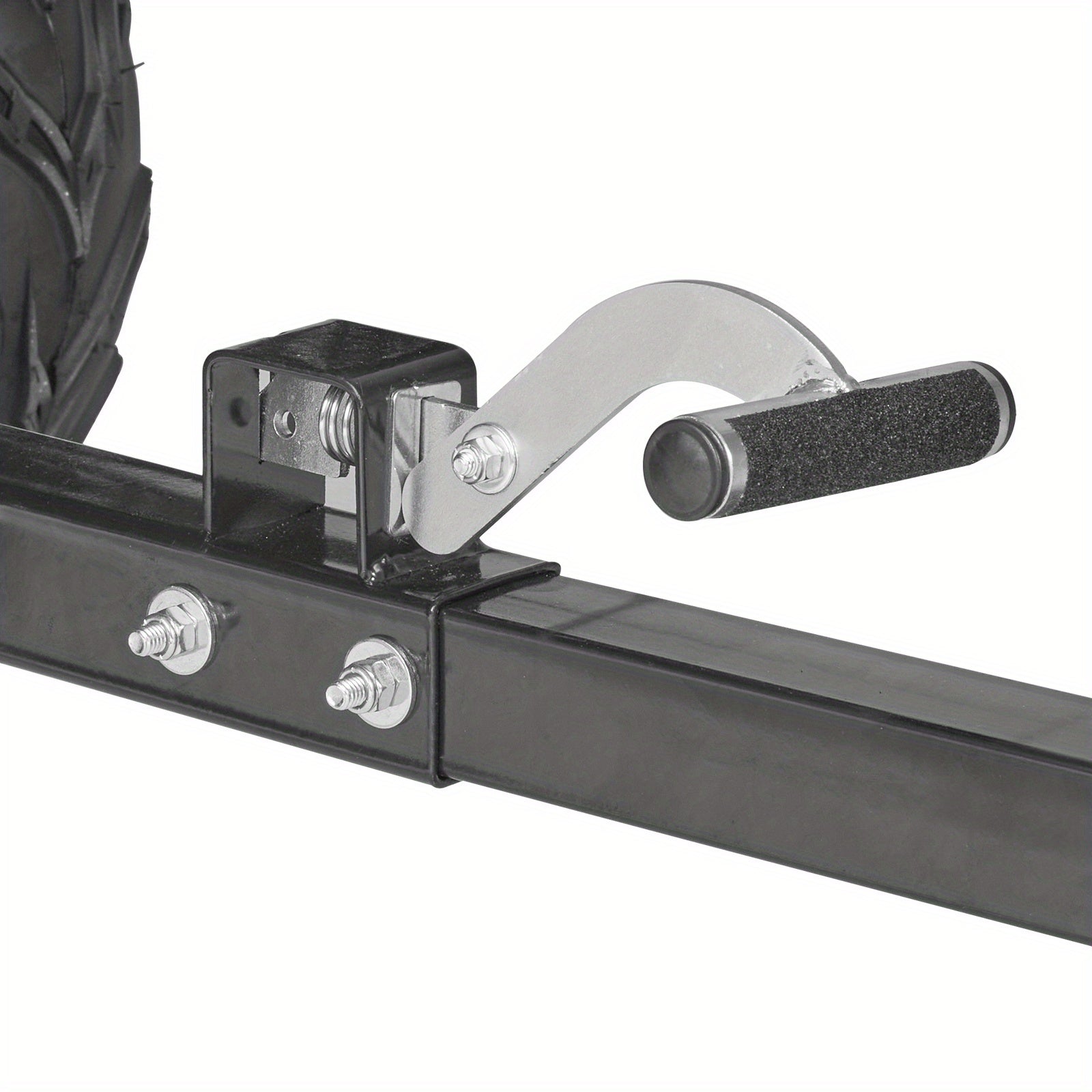 Heavy Duty Steel ATV Dump Trailer, 15 Cubic Feet Capacity, Black & Orange Grid Design with Removable Sides and 2 Tires, Compatible with Mowers, Tractors, ATV, UTV - Ideal for Garden and Farm Use, Outdoor Hauling | Functional