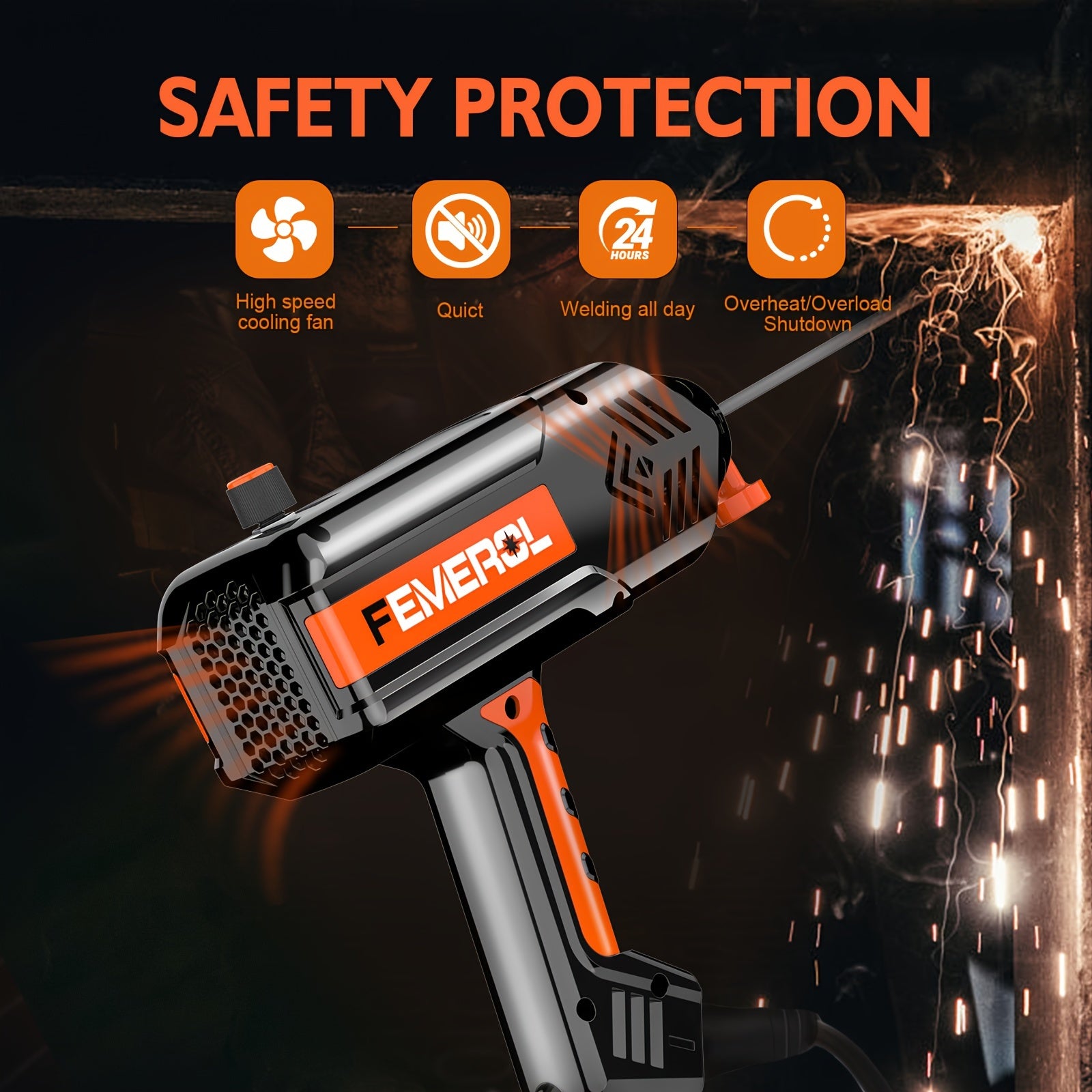 FEMEROL Welding Machine 110V Handheld Welder 120A Portable Stick Welder Hand Held Welder Machine IGBT Inverter Digital Display With Welding Tool Set And Toolbox