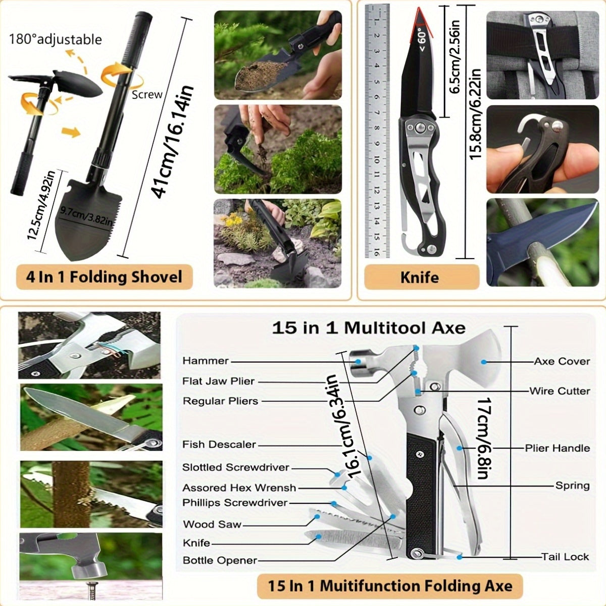 252pcs Survival Gear Kit - All-in-One Emergency Supply Set With MOLLE-Compatible Bag And Emergency Tent - Essential For Earthquakes, Hiking, Hunting, And Outdoor Adventures - Great Gift For Him And Her