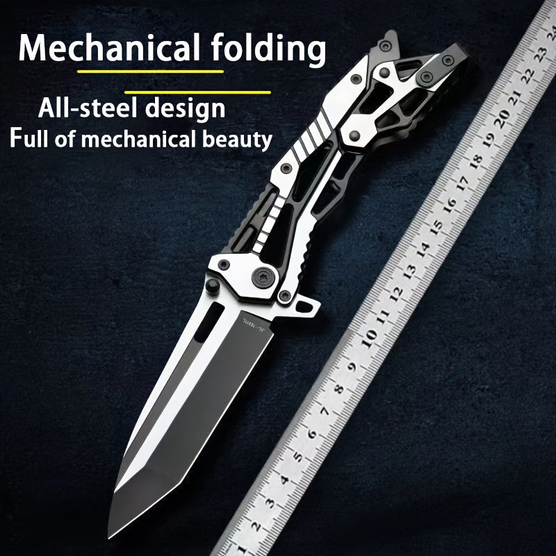 1PC, Mechanical Magic Knife, Folding Outdoor Knife, Men's Gift, Portable Pocket Knife, 8.34 Inch Carry Knife, Perfect For Outdoor Camping, Adventure And Family Use