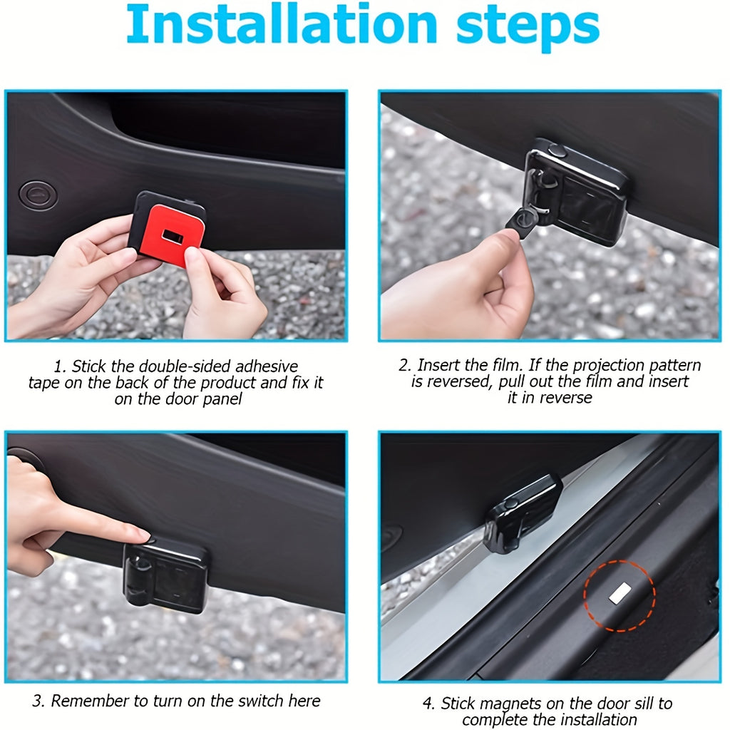 Arm Skull Finger Pattern Car Door Welcome Projector LED Shadow Light, Arm Skull Finger Car Accessories, Arm Skull Finger Gifts, Skull Skeleton Bone Middle Finger, Car Welcome Lights, Christmas Car Decoration, Suitable for All