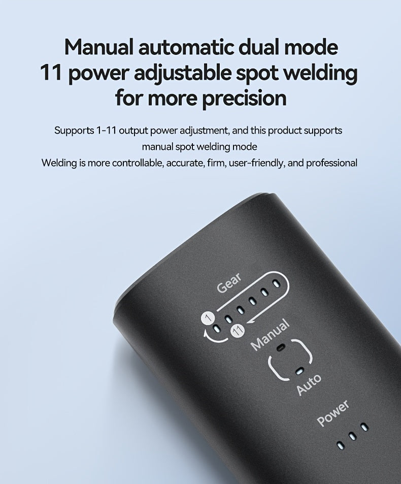 Portable Handheld Spot Welder Kit with 18650 Lithium Battery - USB Rechargeable, Ideal for Nickel Sheets & DIY Projects